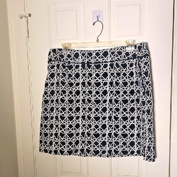 Liz golf Black and White Geometric Women's Skort. 2 Pockets. 18W. - Picture 1 of 13